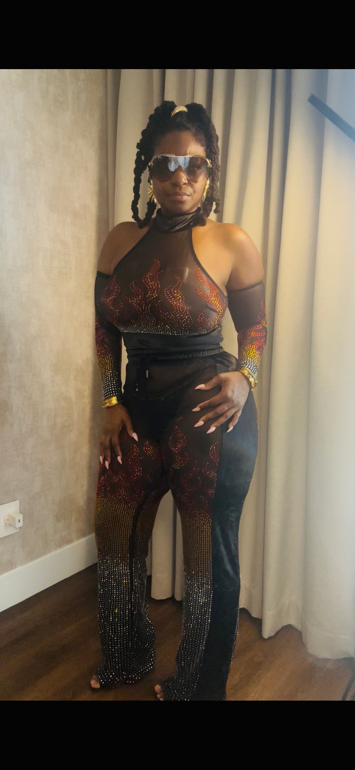 In The City Rhinestone Mesh 5 piece set