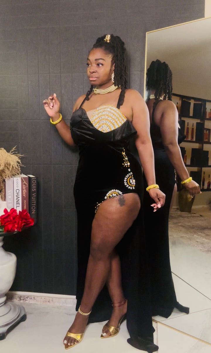 Midnight Velvet Gown