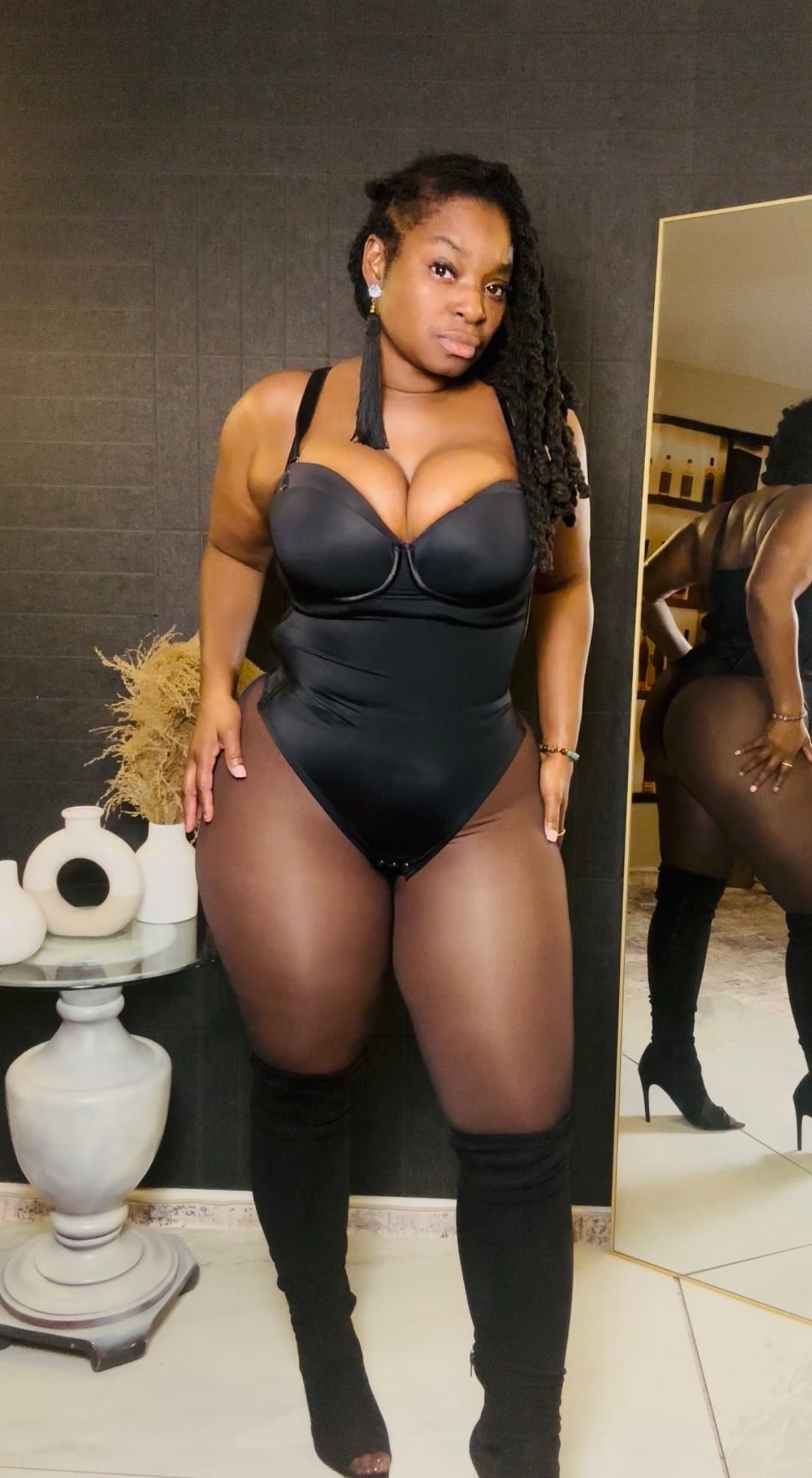 Sleek Temptation Tie-Back Bodysuit