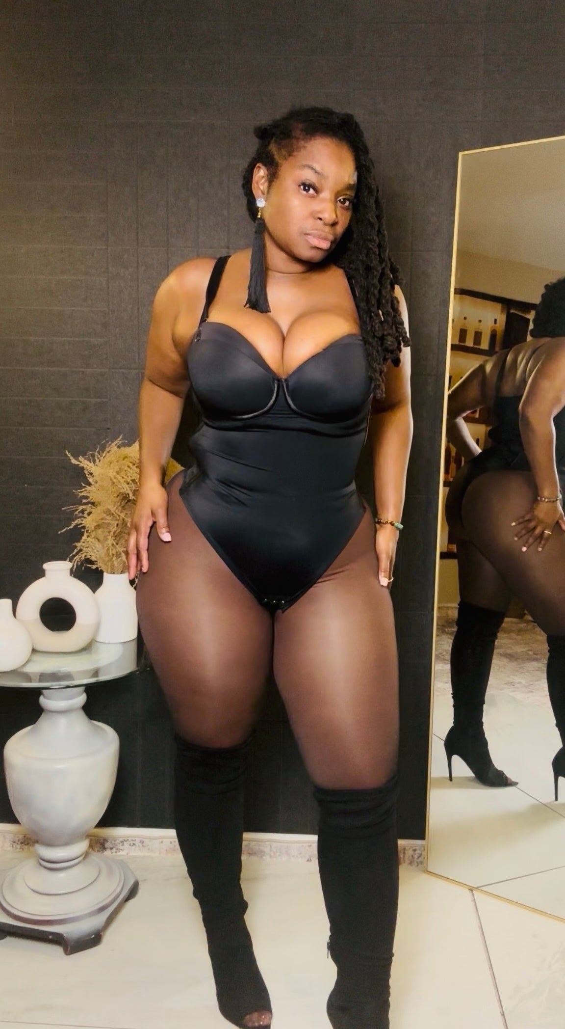 Sleek Temptation Tie-Back Bodysuit