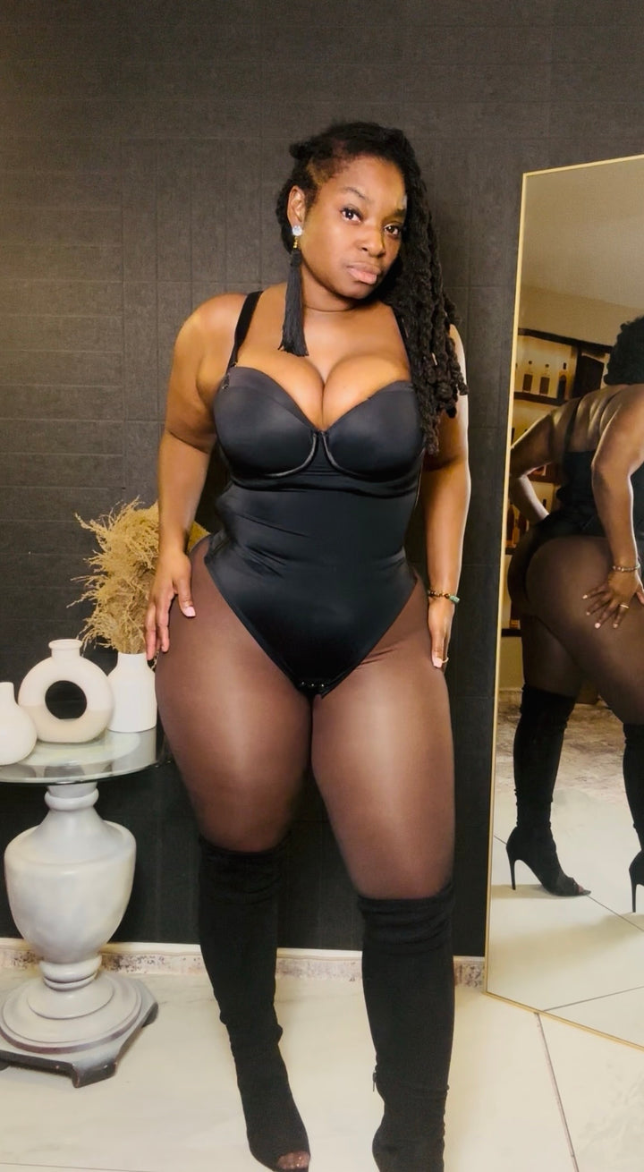 Sleek Temptation Tie-Back Bodysuit