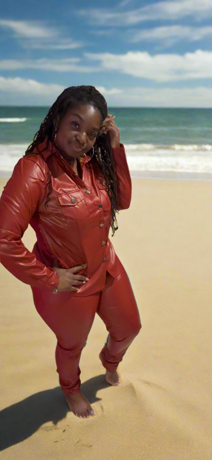 Kick It With Me LEATHER (2 piece set)