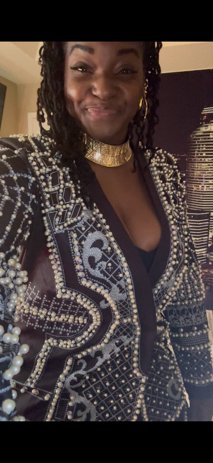 PEARL dripped BLAZER