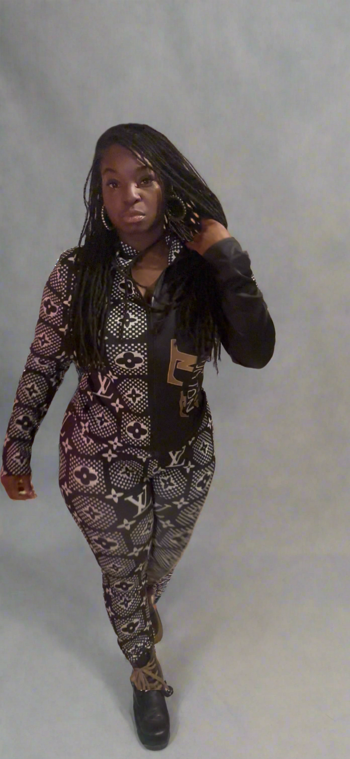 What’s Your Location  (2 piece white and black joggers