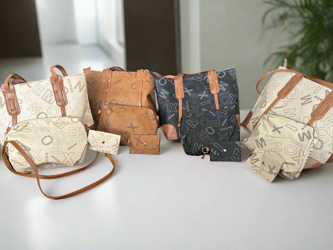 EVERYWHERE I GO -THREE PIECE HAND BAG/PURSE