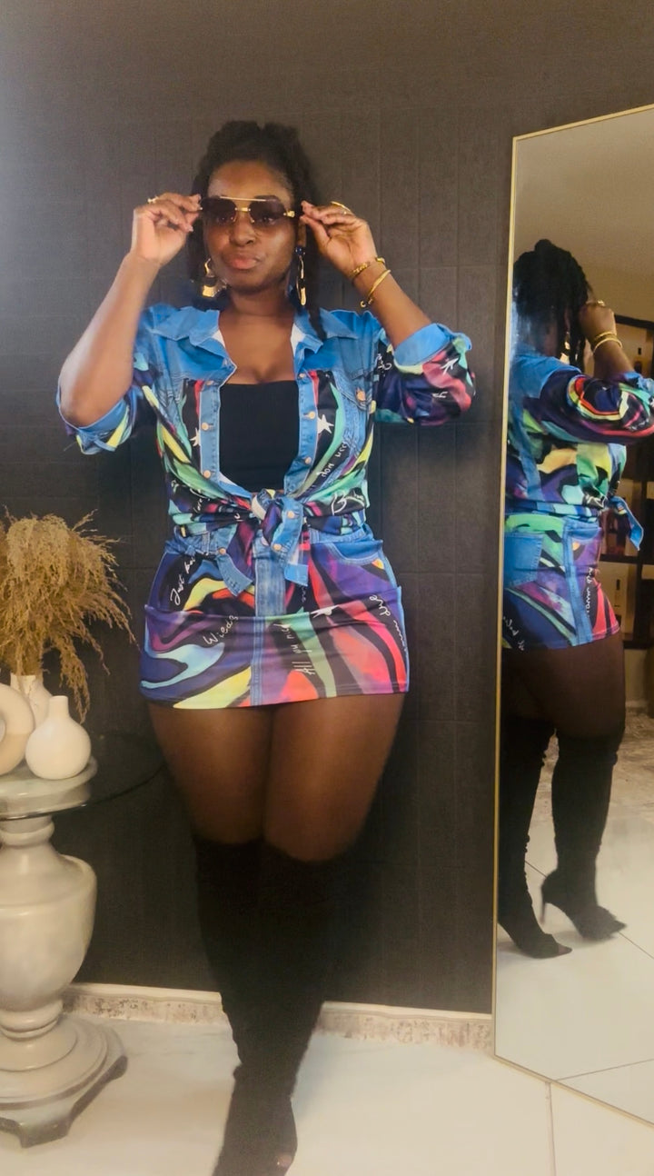 Royal Wave Two-Piece Set