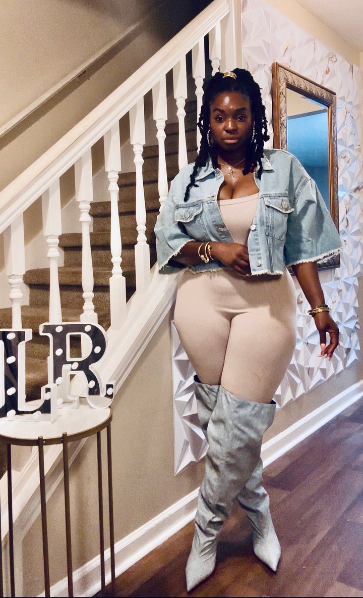 Denim Luxe boots(long)