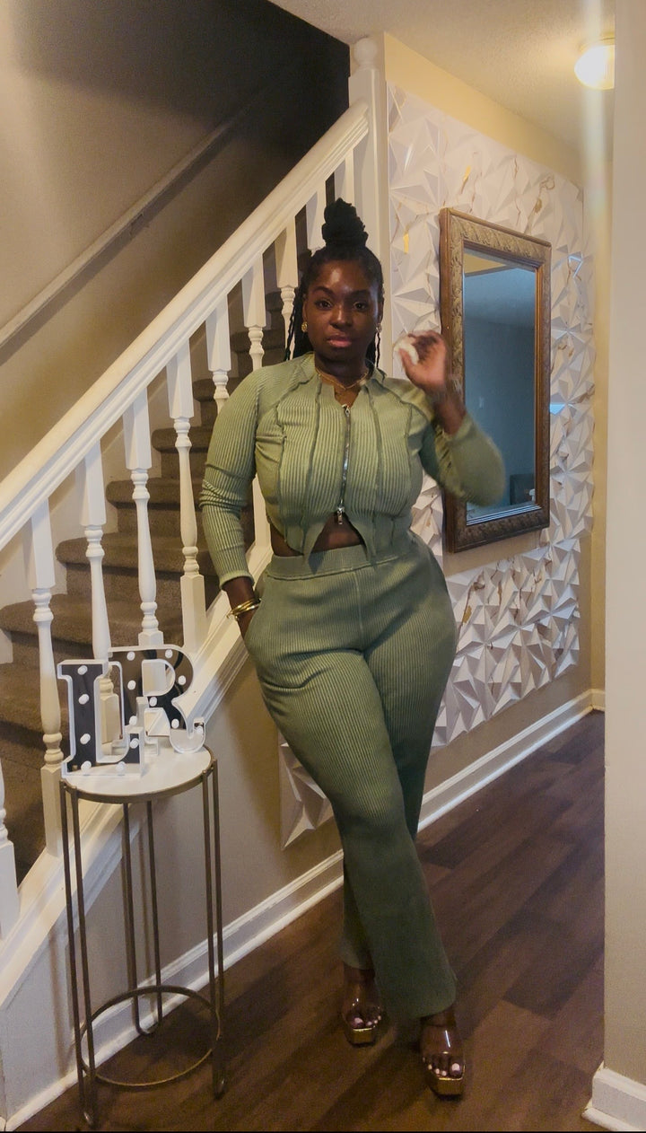 She A Track Star Luxe Jogger Set