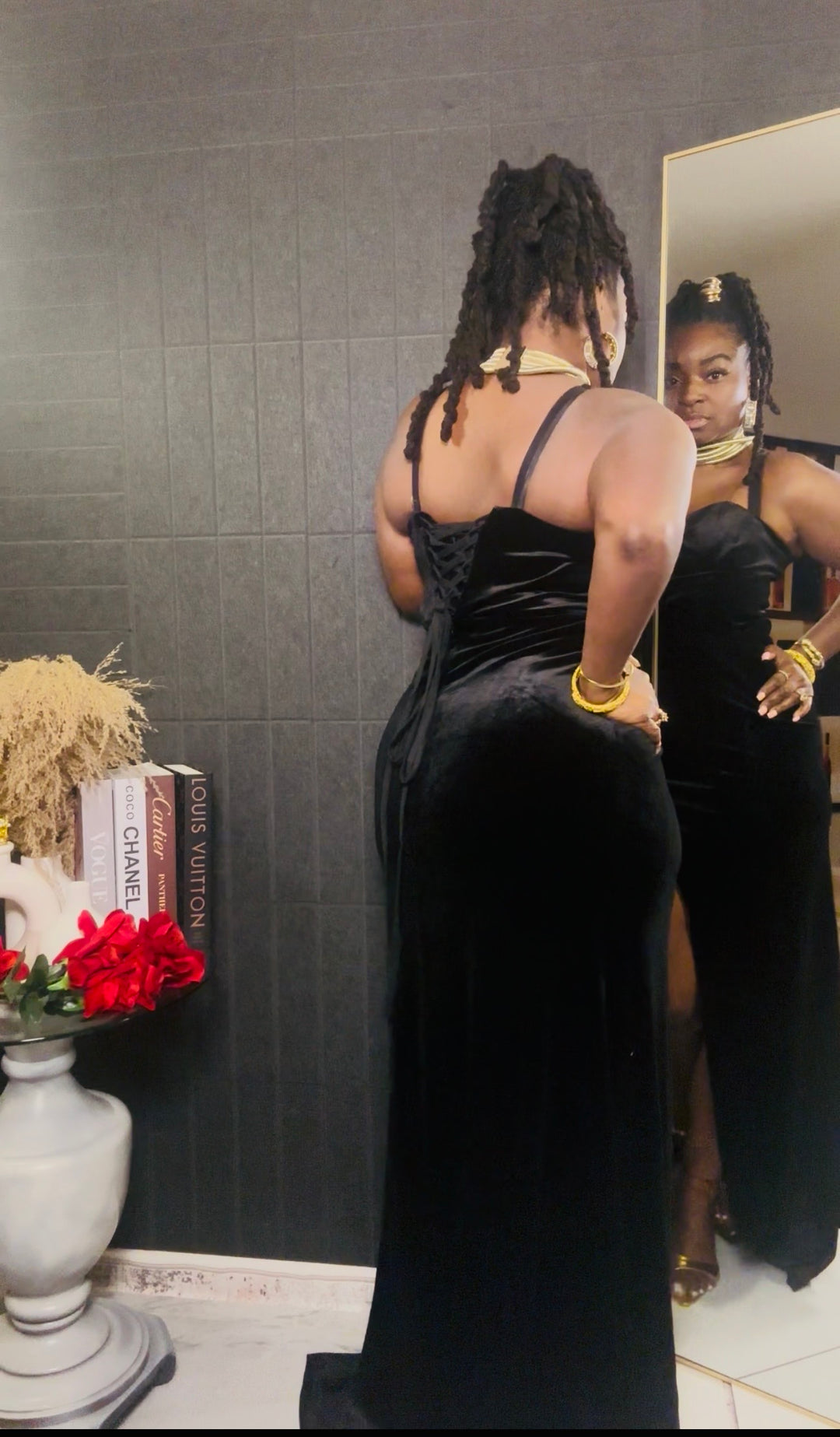 Midnight Velvet Gown