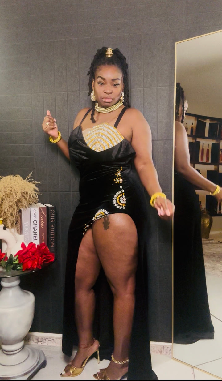 Midnight Velvet Gown