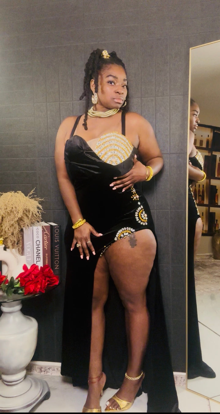 Midnight Velvet Gown