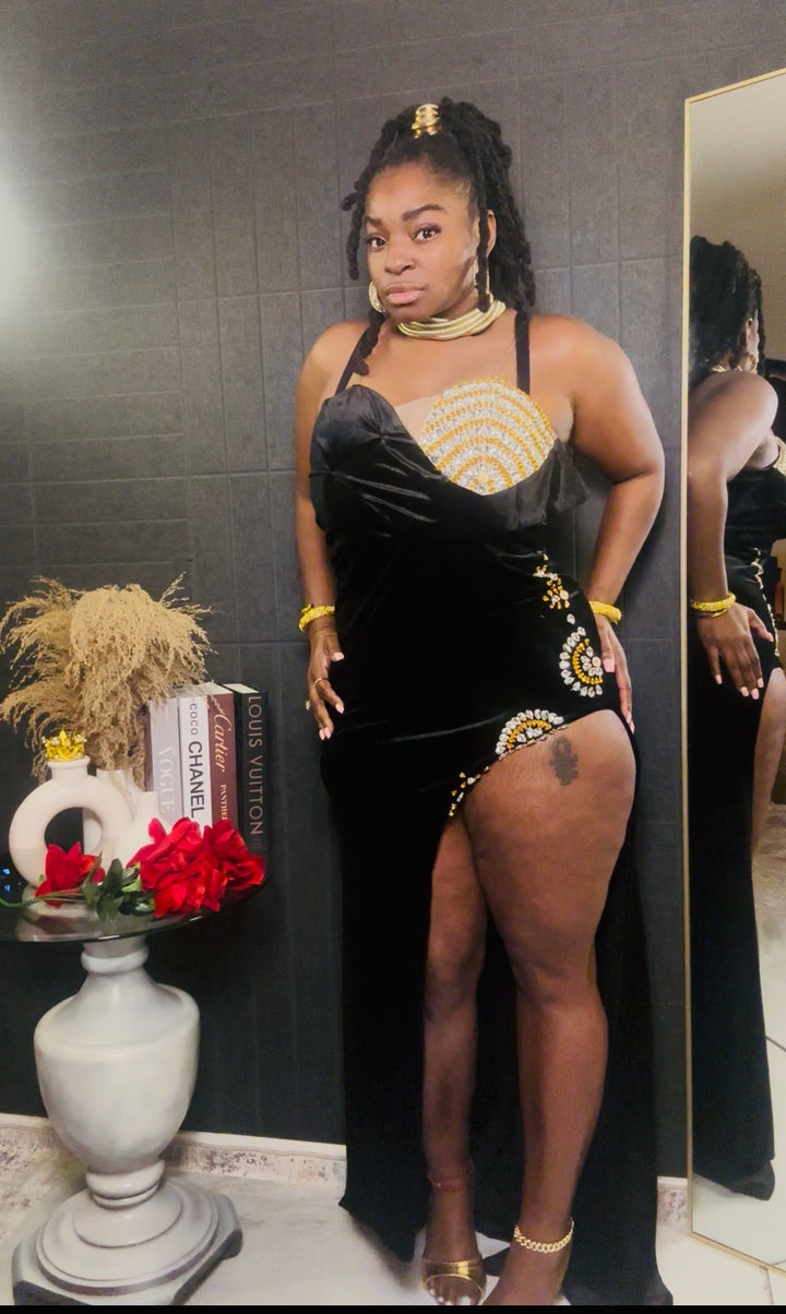 Midnight Velvet Gown