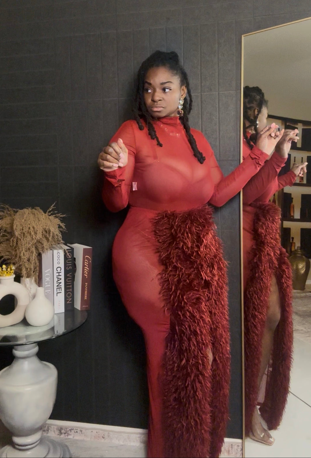 Lust In Red Two Piece set