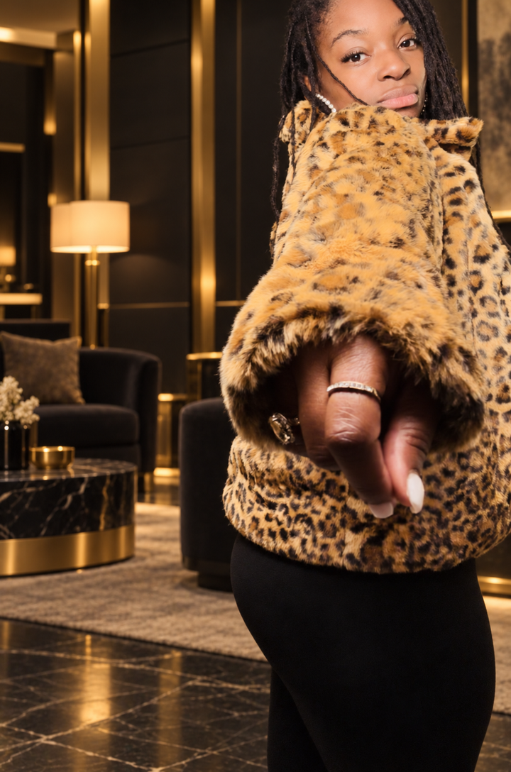 Safari Glam Leopard Jacket