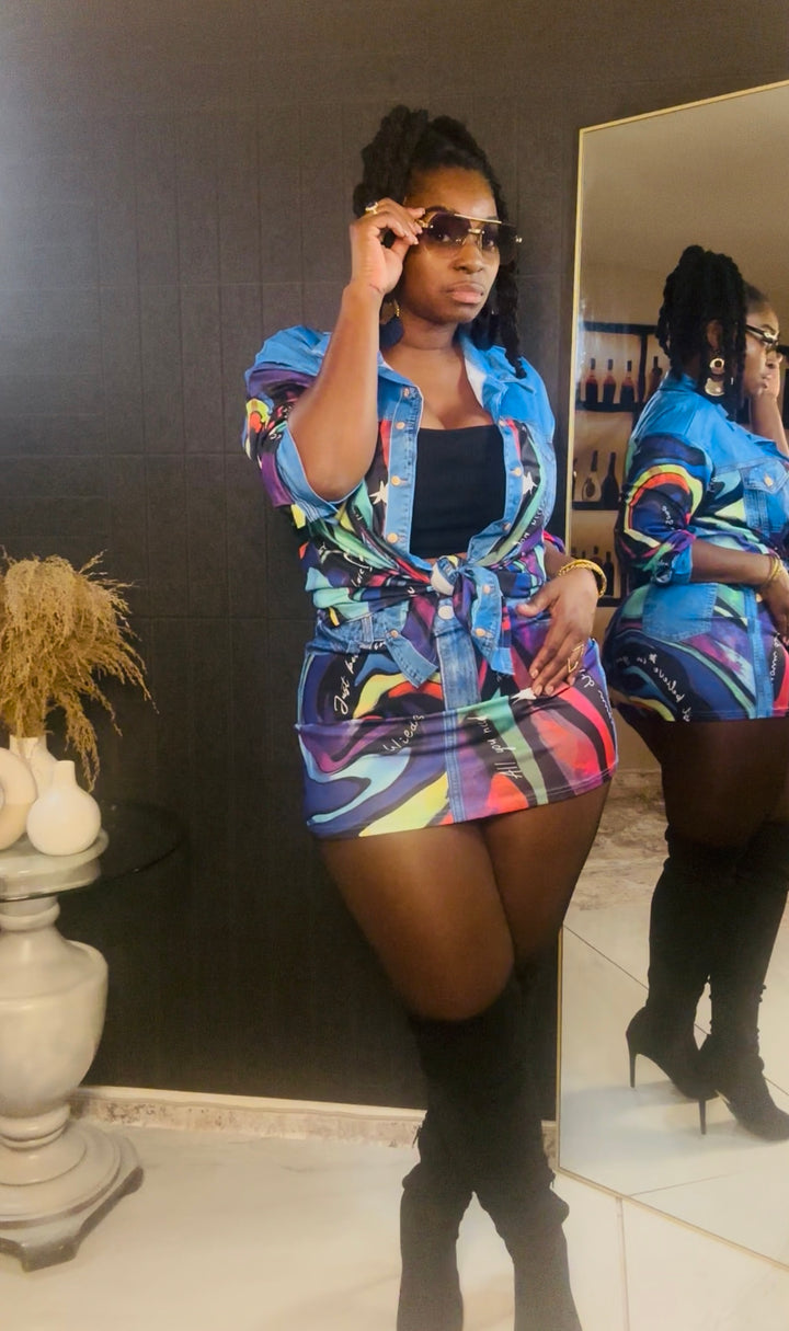 Royal Wave Two-Piece Set