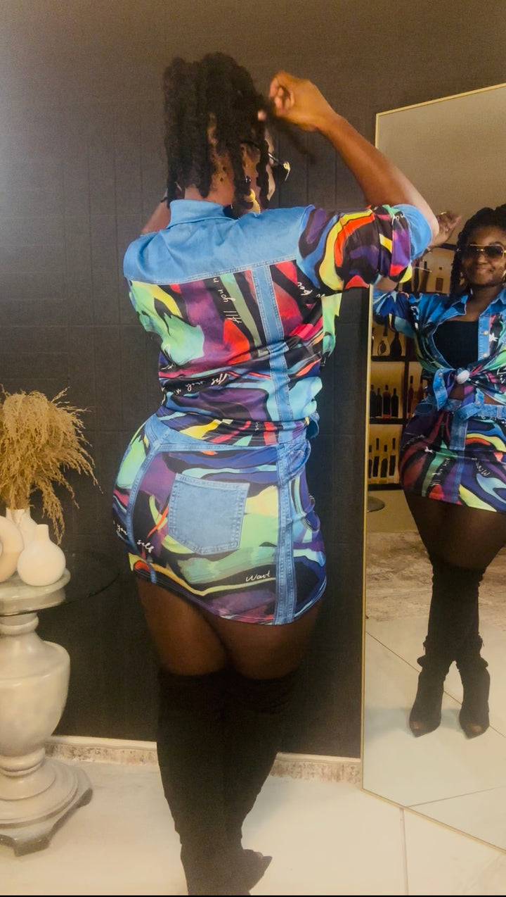 Royal Wave Two-Piece Set