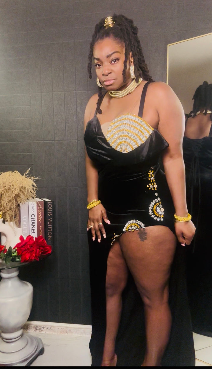 Midnight Velvet Gown