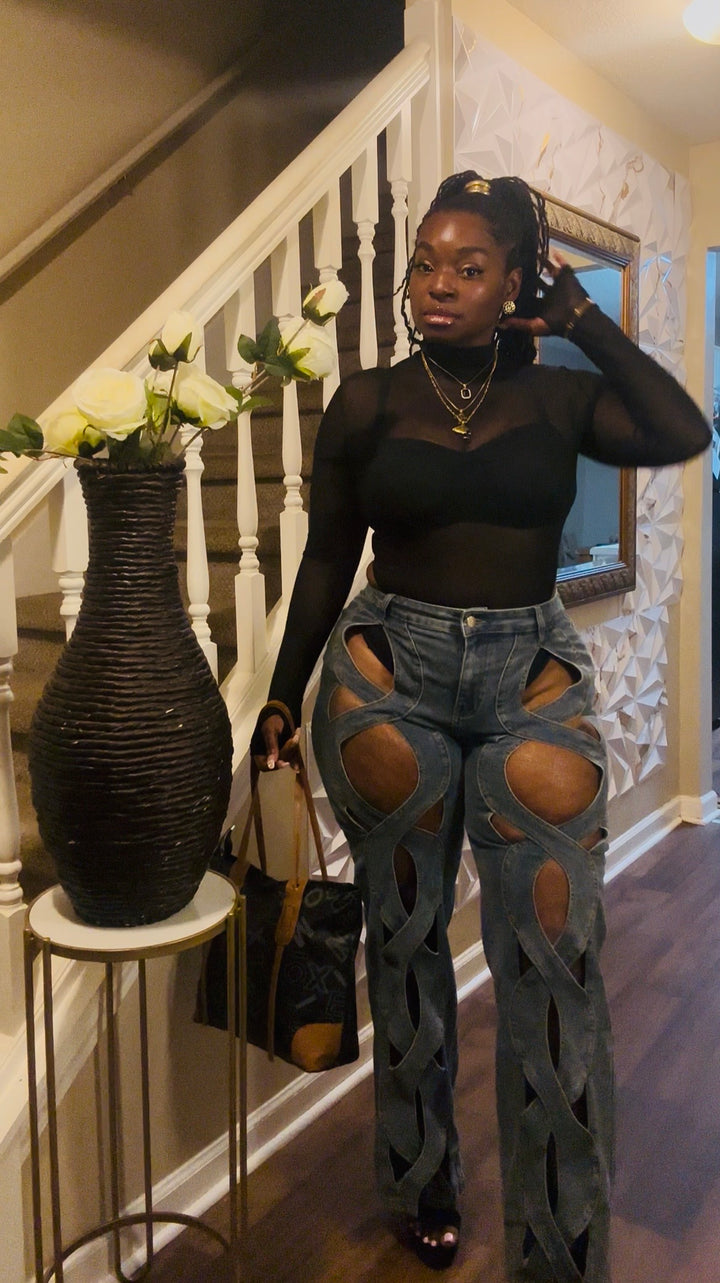 CUT FROM ROYALTIES CLOTH DENIM JEANS