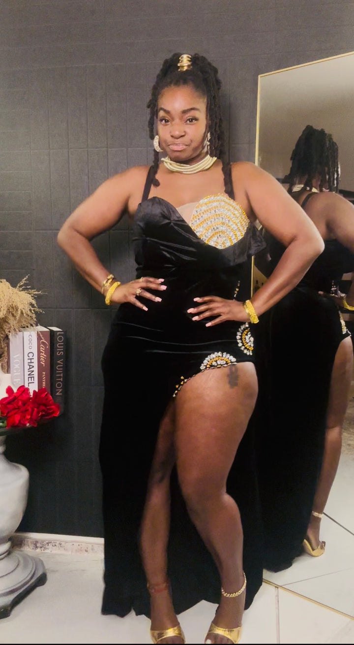 Midnight Velvet Gown