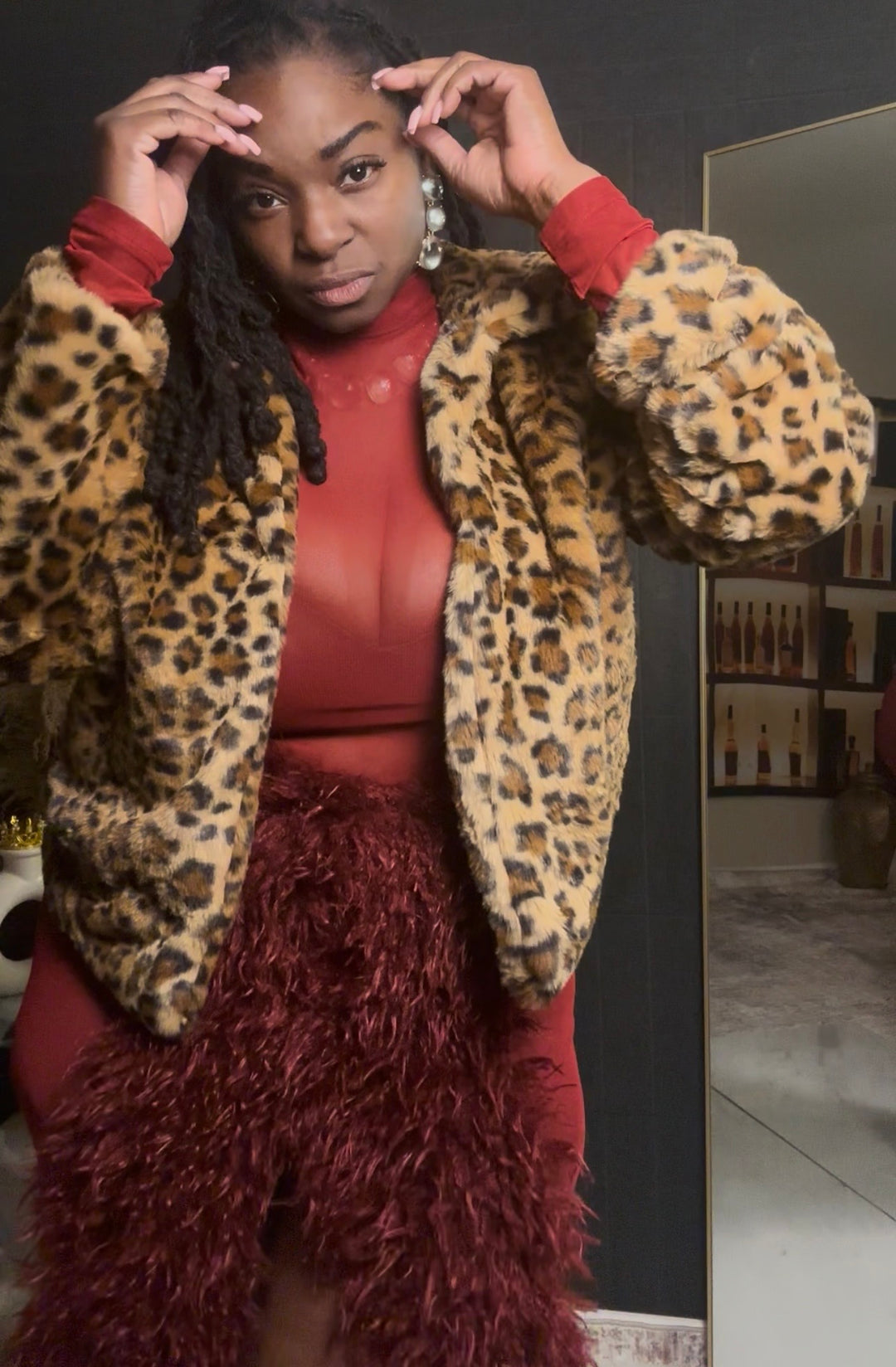 Safari Glam Leopard Jacket