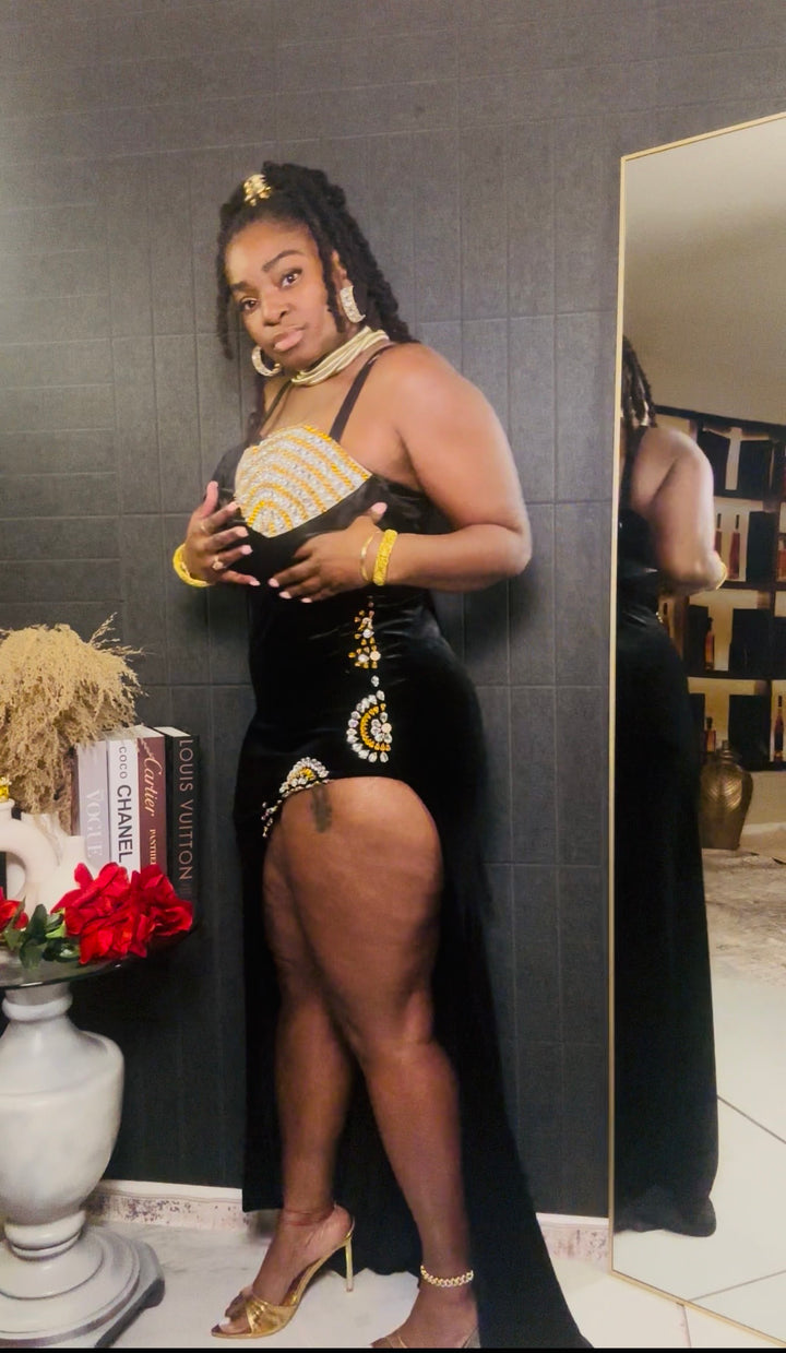 Midnight Velvet Gown