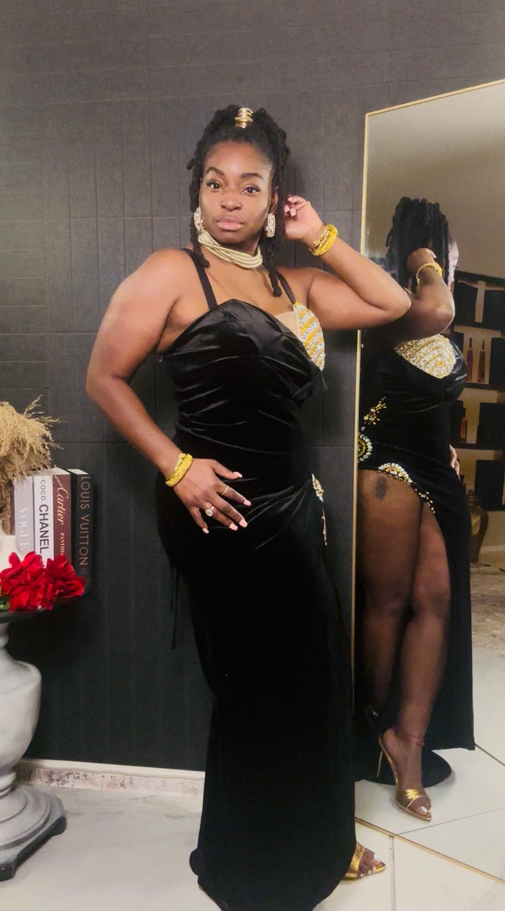 Midnight Velvet Gown