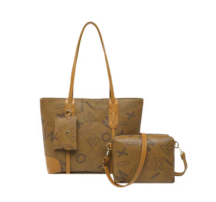 EVERYWHERE I GO -THREE PIECE HAND BAG/PURSE