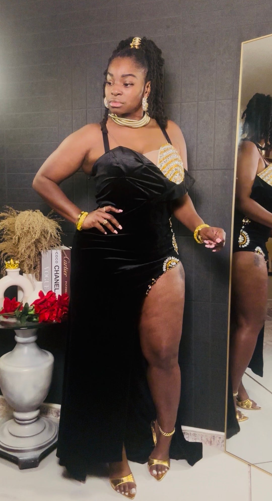 Midnight Velvet Gown