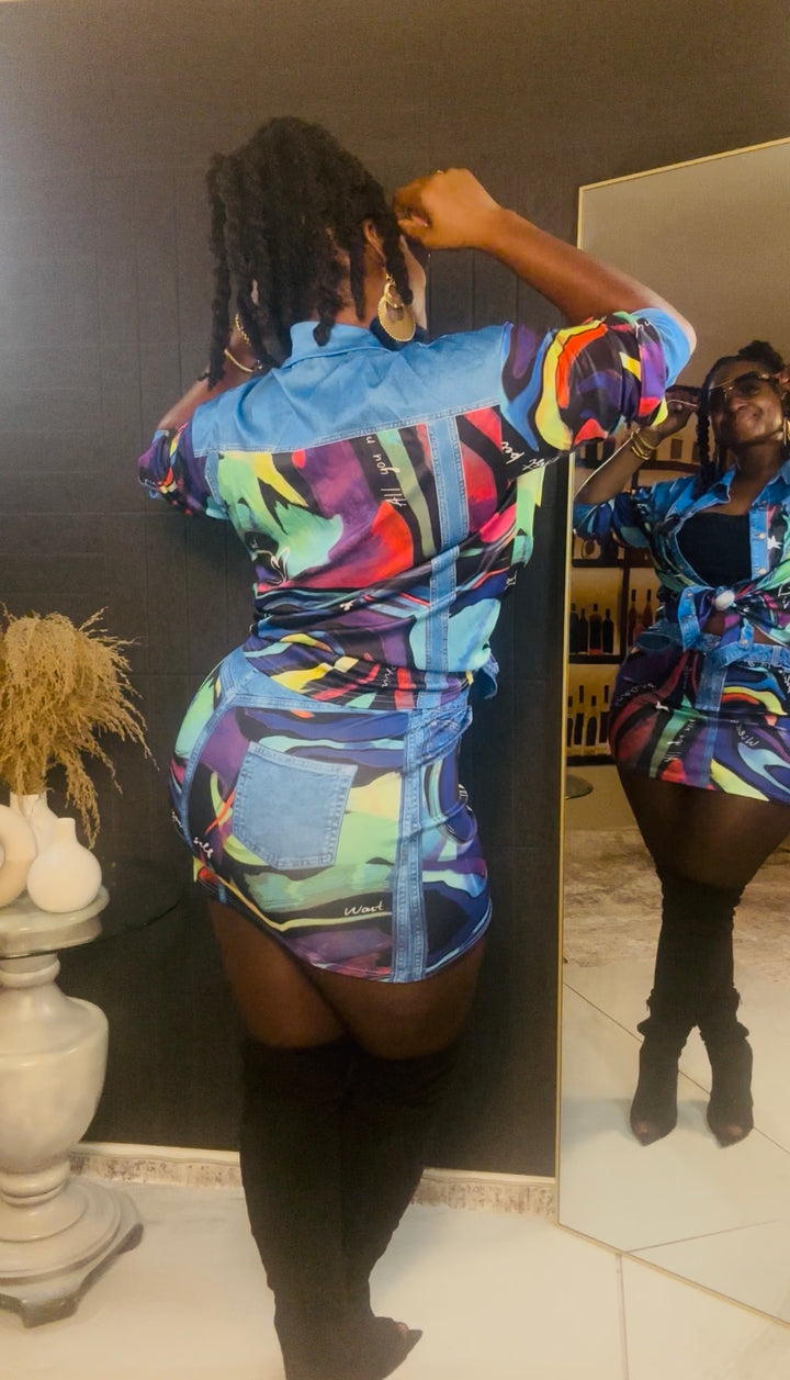 Royal Wave Two-Piece Set