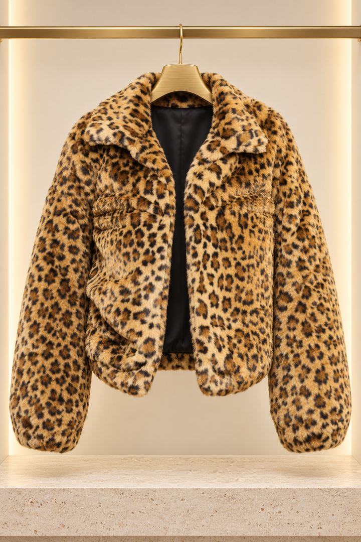 Safari Glam Leopard Jacket