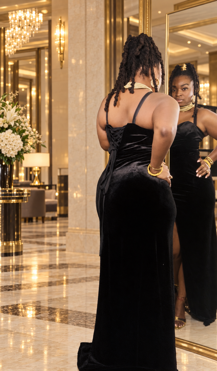 Midnight Velvet Gown