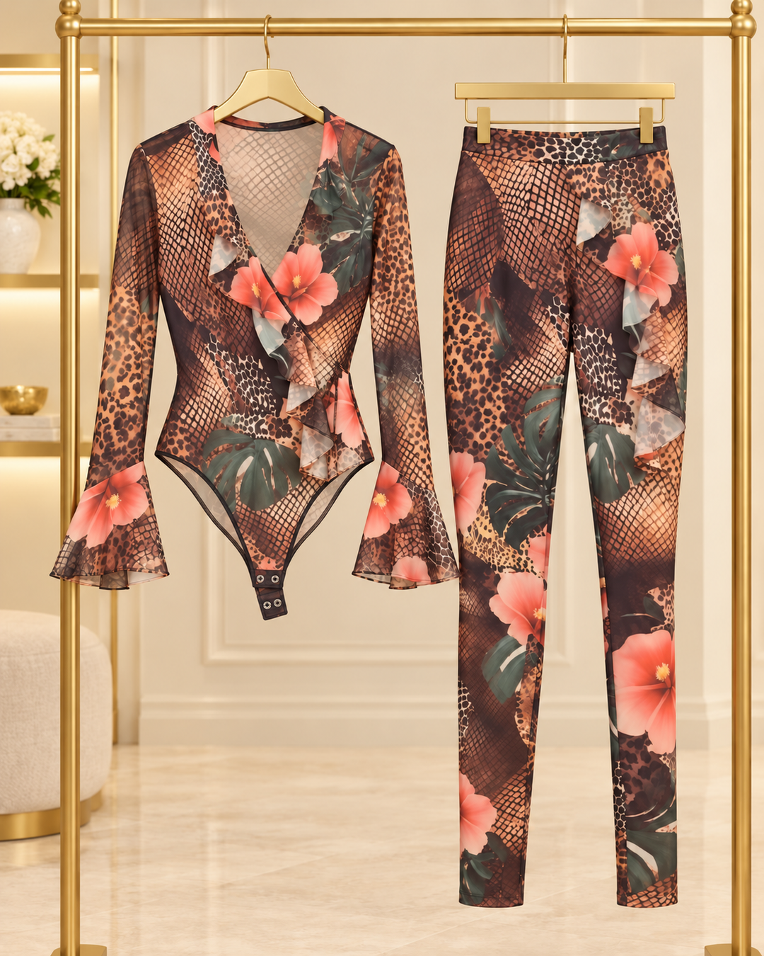 Luxury on the Prowl Two-Piece Set