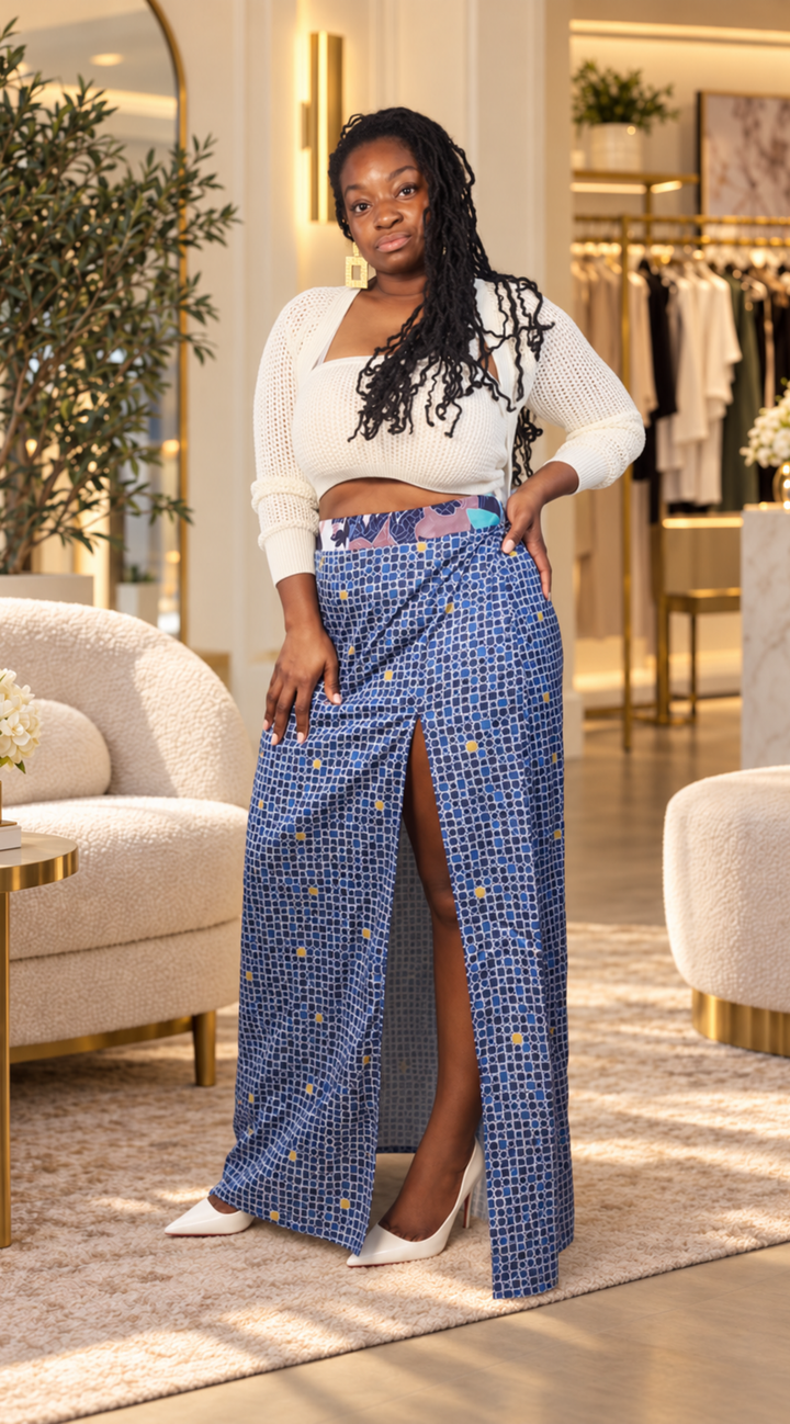 Ivory Empress Knit Shirt Set