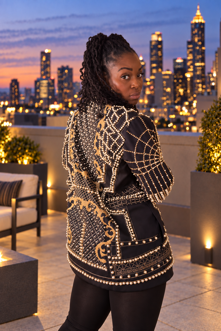 PEARL dripped BLAZER