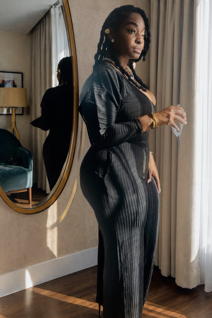 No Matter What The Weather Is Jumpsuit (TWO PIECES SET.)