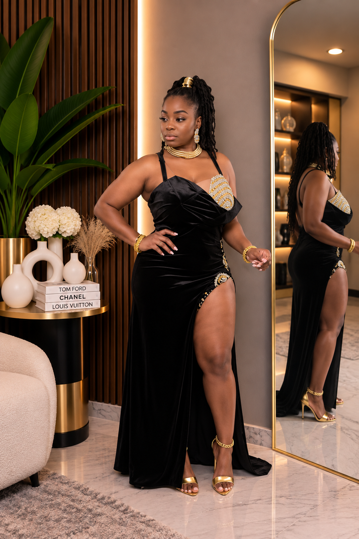 Midnight Velvet Gown