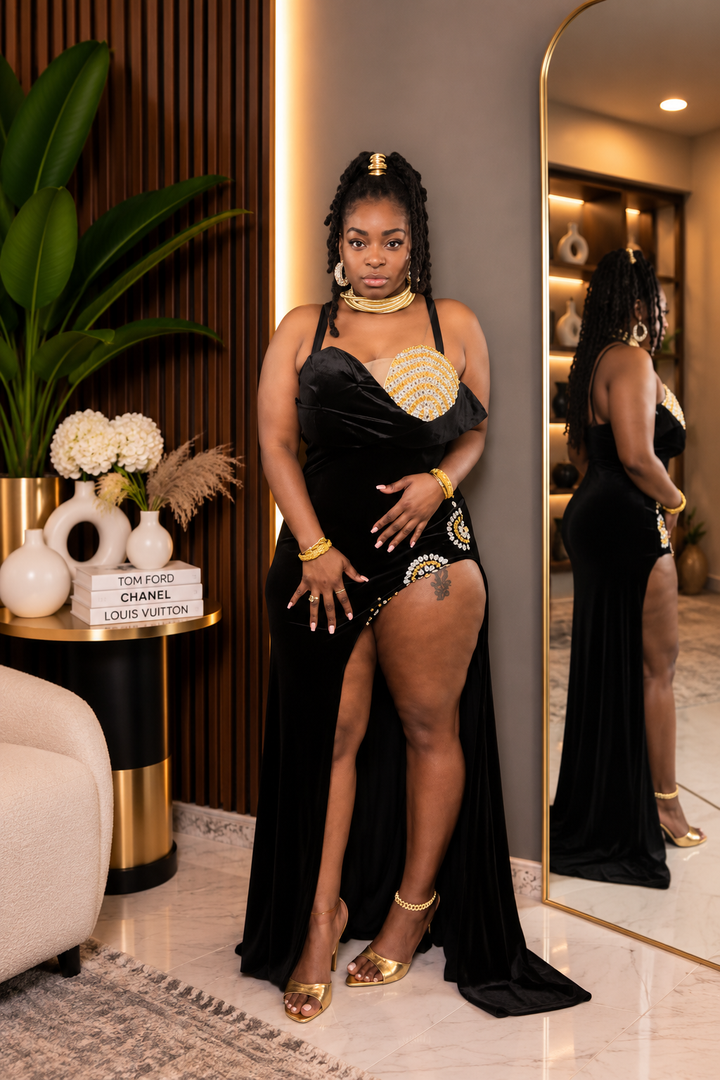 Midnight Velvet Gown