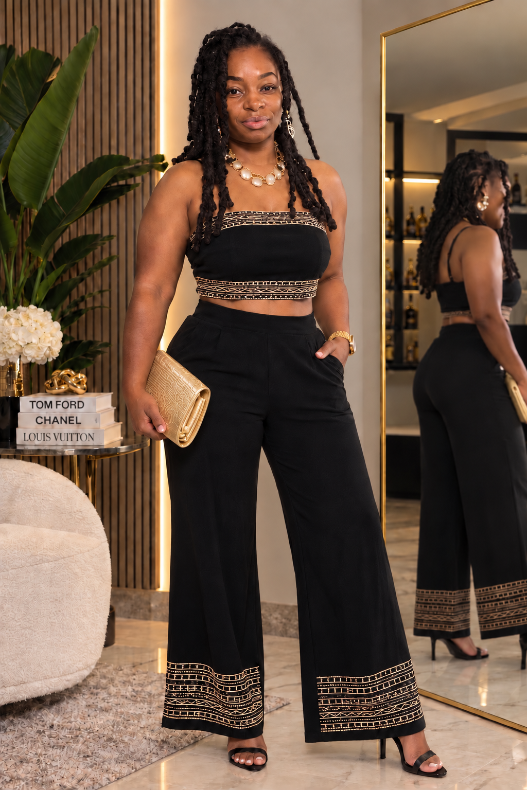 Breezy in Belize Two-Piece Embroidered Set