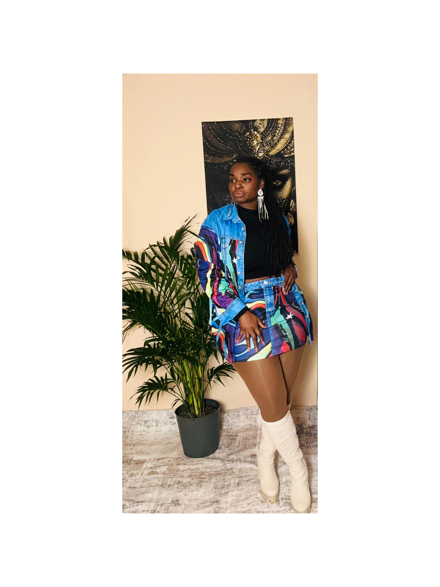 LOVE ME IN COLOR SKIRT MATCHING SET