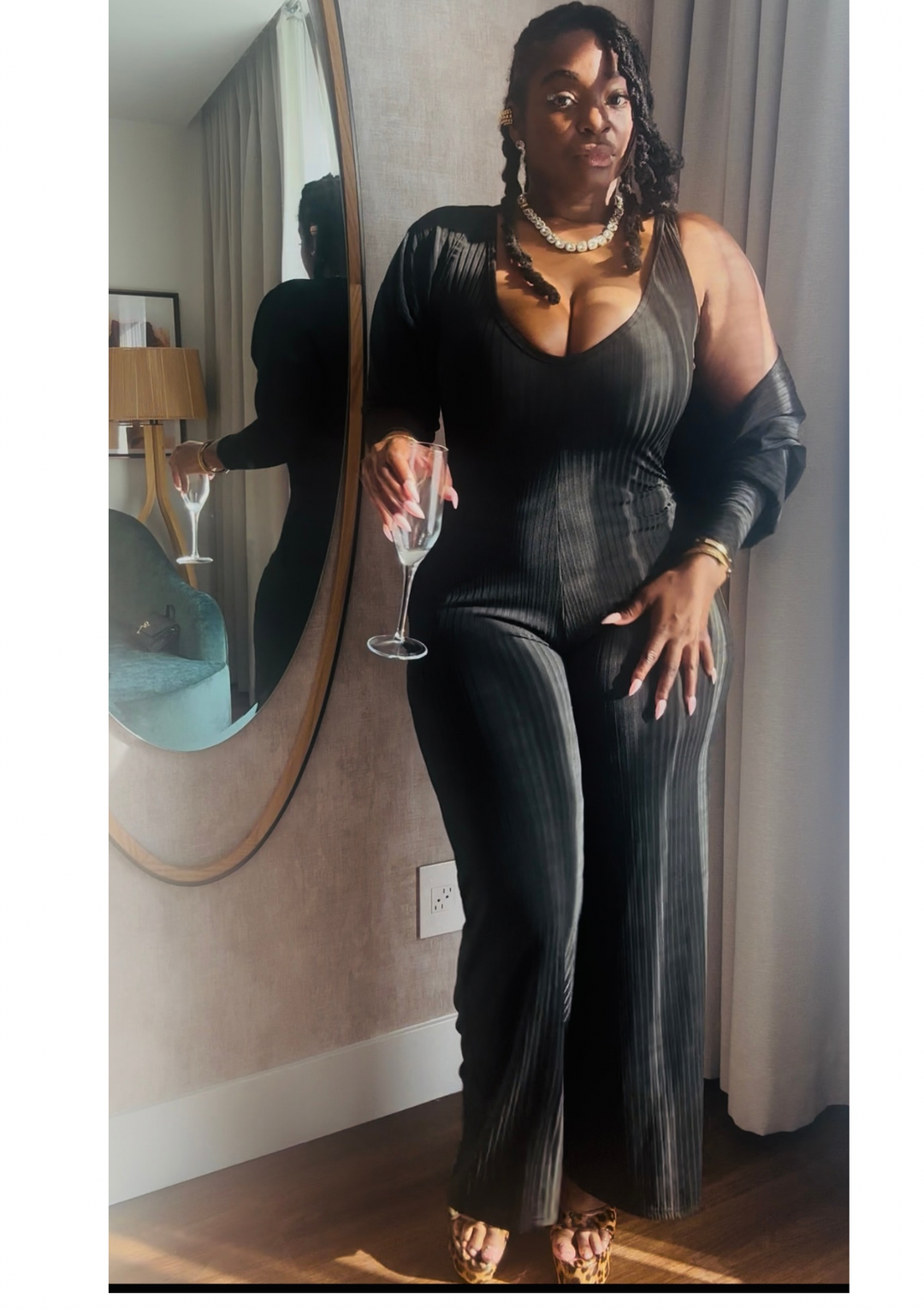 No Matter What The Weather Is Jumpsuit (TWO PIECES SET.)