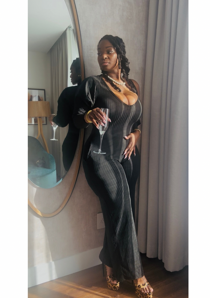 No Matter What The Weather Is Jumpsuit (TWO PIECES SET.)