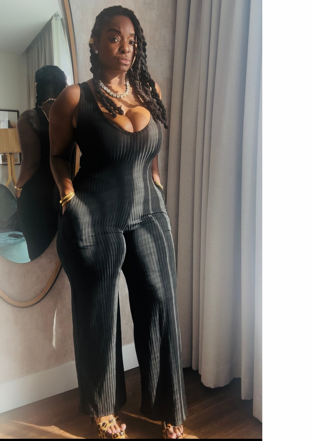 No Matter What The Weather Is Jumpsuit (TWO PIECES SET.)