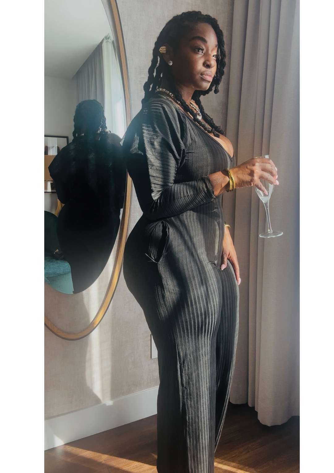 No Matter What The Weather Is Jumpsuit (TWO PIECES SET.)