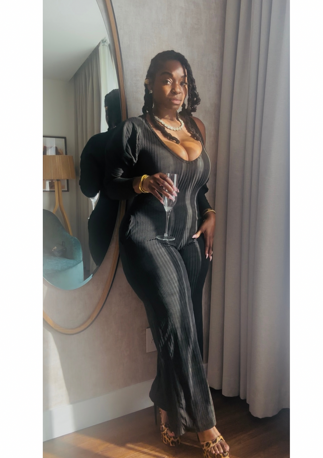 No Matter What The Weather Is Jumpsuit (TWO PIECES SET.)