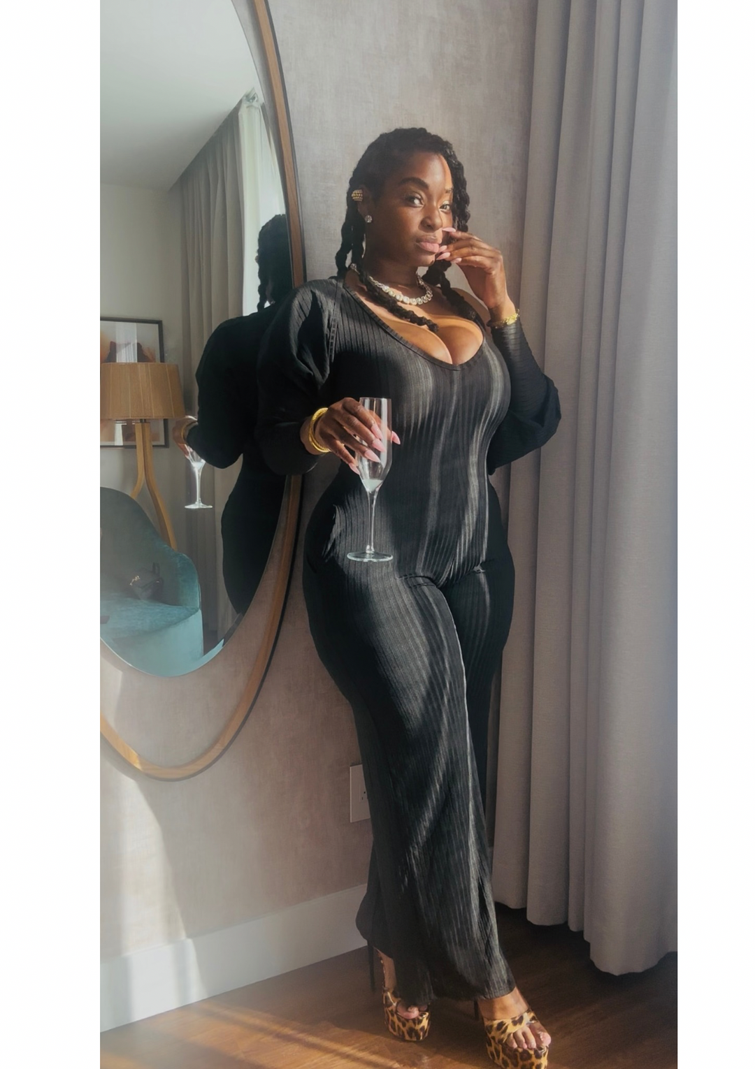 No Matter What The Weather Is Jumpsuit (TWO PIECES SET.)