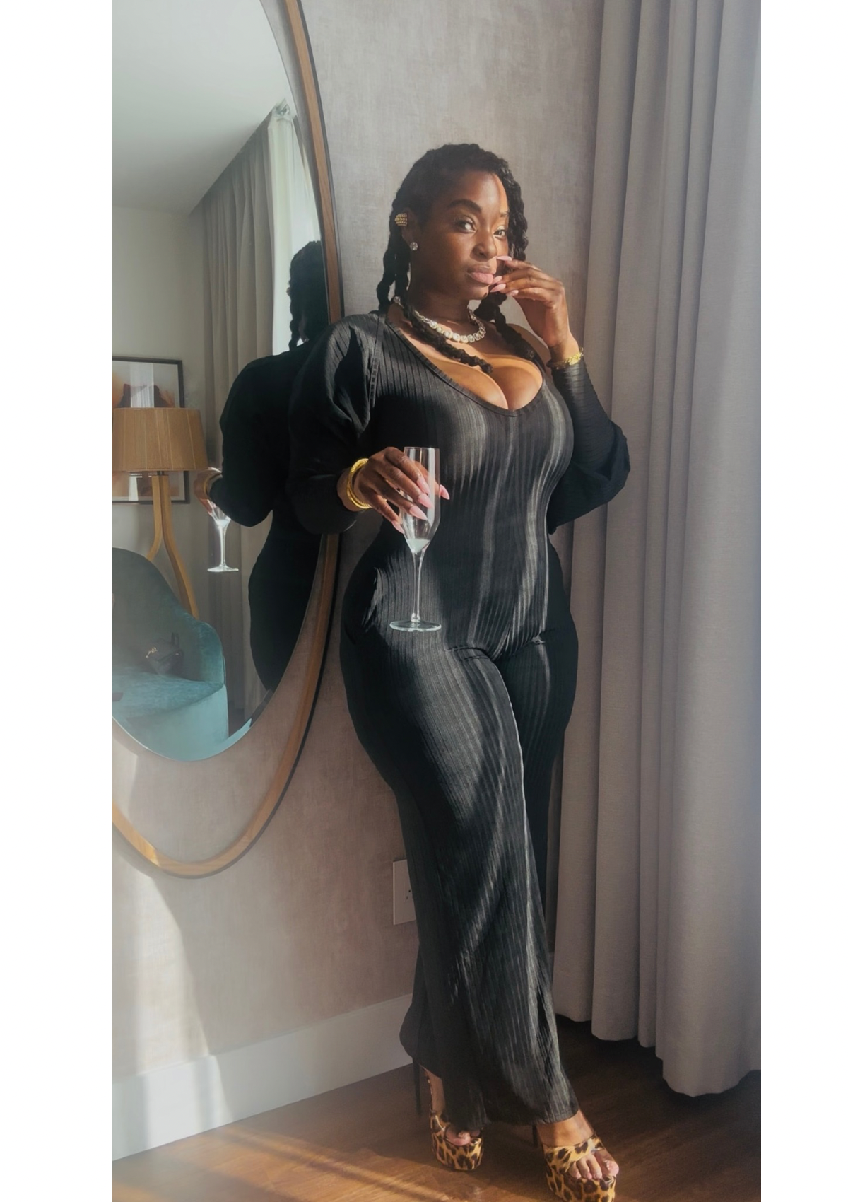 No Matter What The Weather Is Jumpsuit (TWO PIECES SET.)