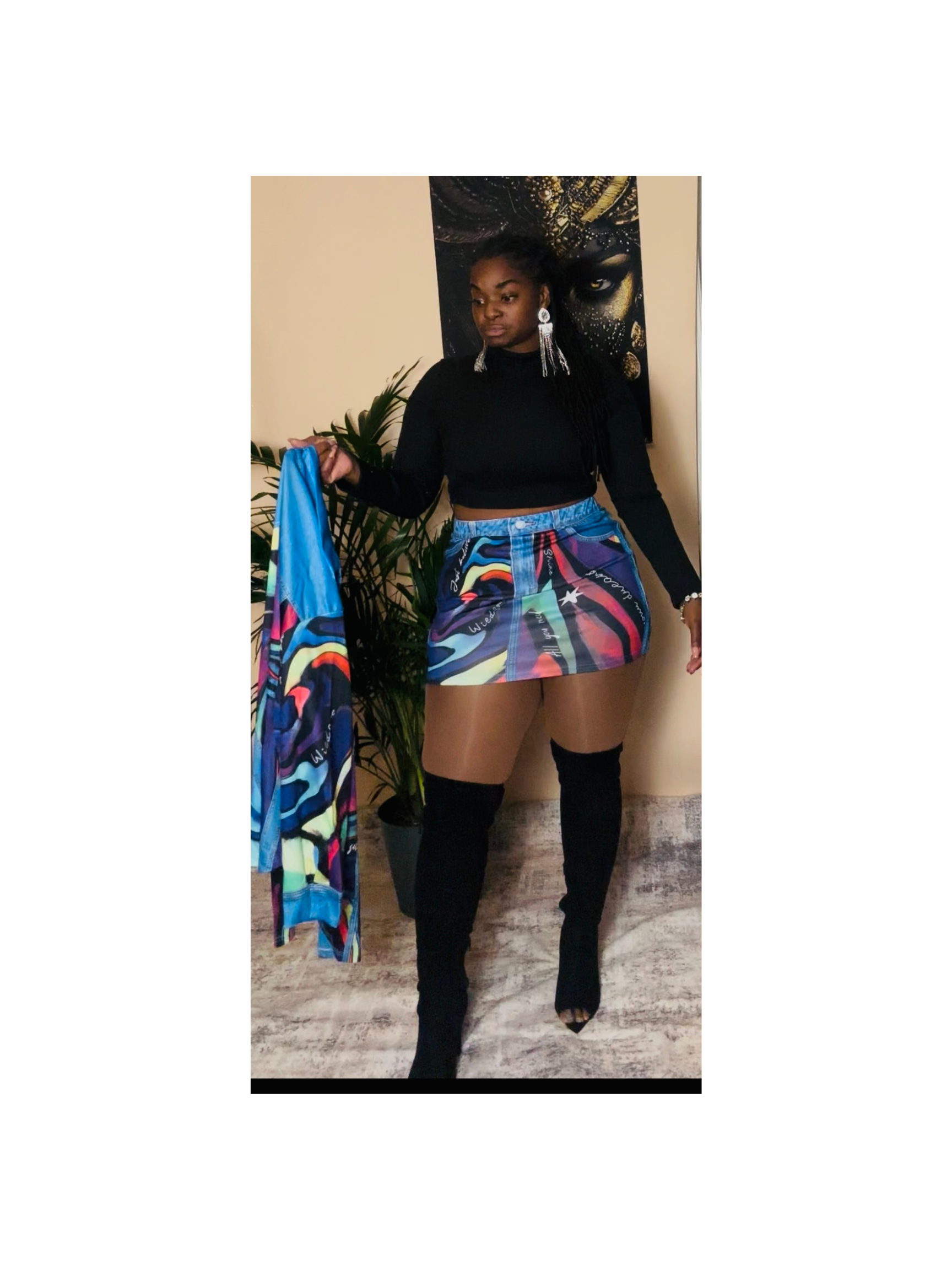 LOVE ME IN COLOR SKIRT MATCHING SET